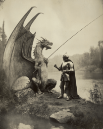 Knight & Draco Discussing Fishing