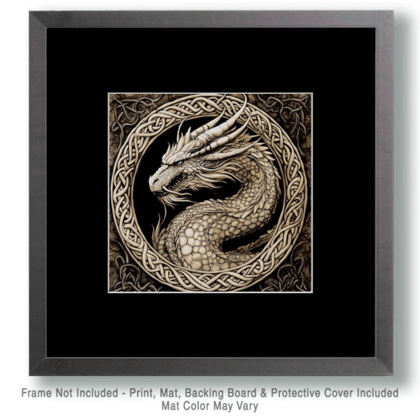 Celtic Dragon Circle Art