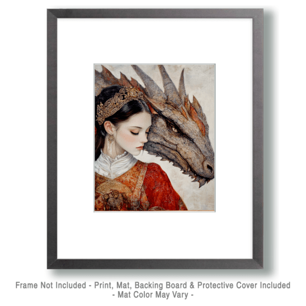 Princess & Her Serpent Portrait Art