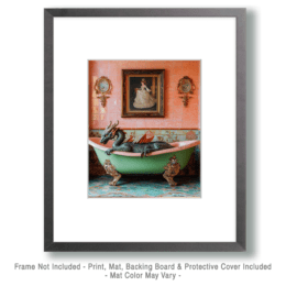 Dragon in Bathtub Art