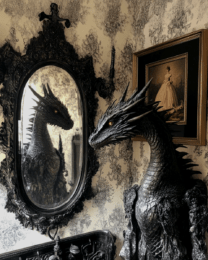 Dark Draco Looking in Mirror