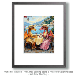 Two Dracos at a Paris Cafe Art