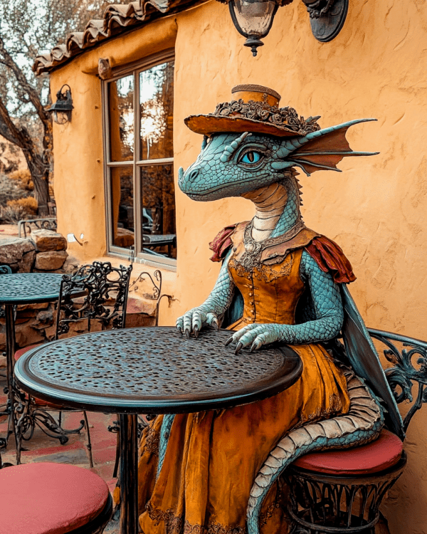 Turquoise Dragon at a Santa Fe Cafe