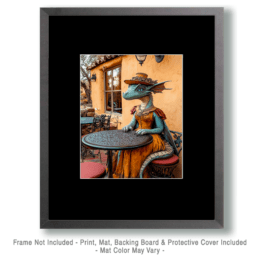 Turquoise Dragon at a Santa Fe Cafe Art