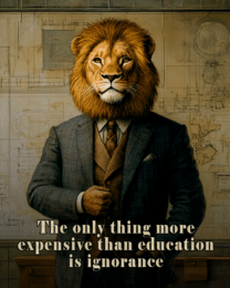 The only thing more expensive than education is ignorance