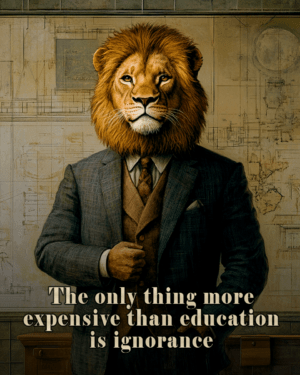 The only thing more expensive than education is ignorance