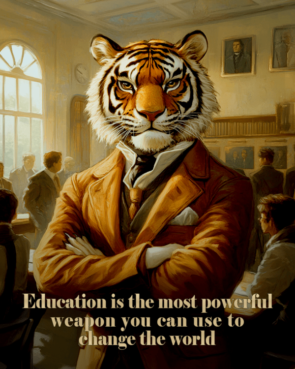 Education is the most powerful weapon which you can use to change the world