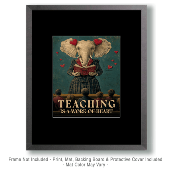 Teaching is a Work of Heart art