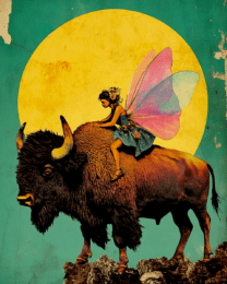 Full Moon Fairy on Bison