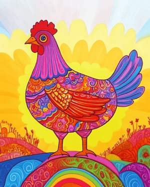 Pop Art Sunrise Chicken