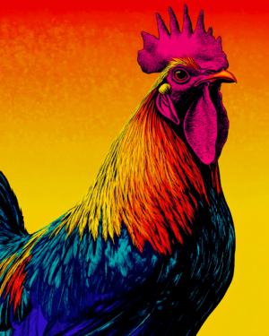 Dazzling Rooster