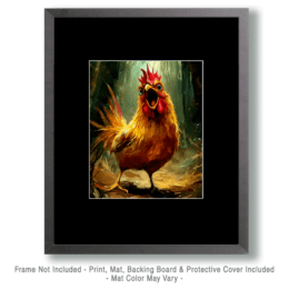 Just Wait a Clucking Minute! Art