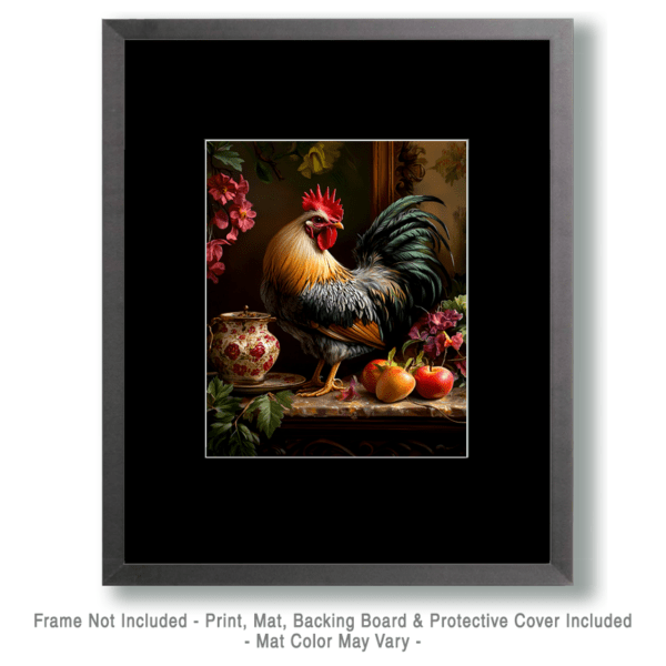 Vintage Still-Life of a Rooster Art