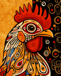 BOHO Chicken Portrait