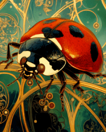 Abstract Ladybug