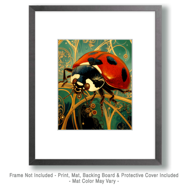 Abstract Ladybug Art