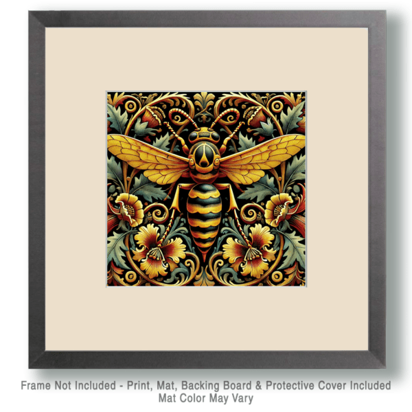 Vintage Art Nouveau Wasp Art