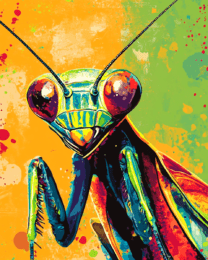 Pop Art Praying Mantis