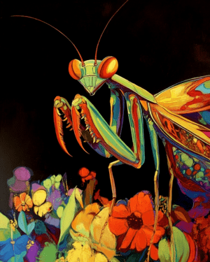 Psychedelic Praying Mantis