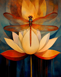 Lotus Flower Dragonfly