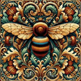 Vintage Art Nouveau Bee