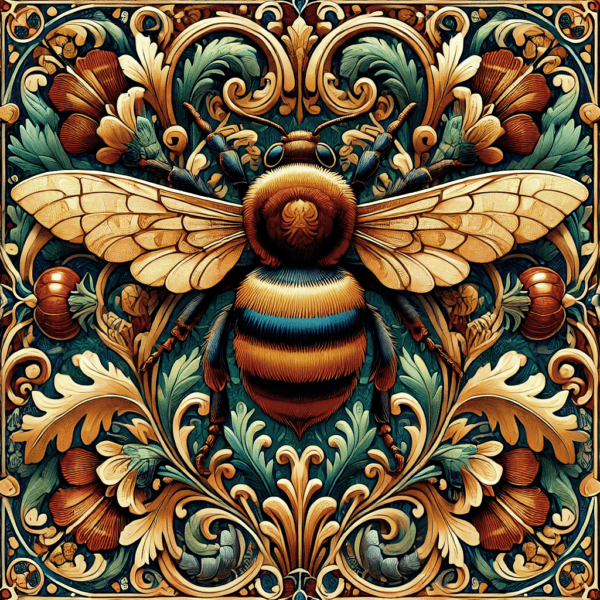 Vintage Art Nouveau Bee