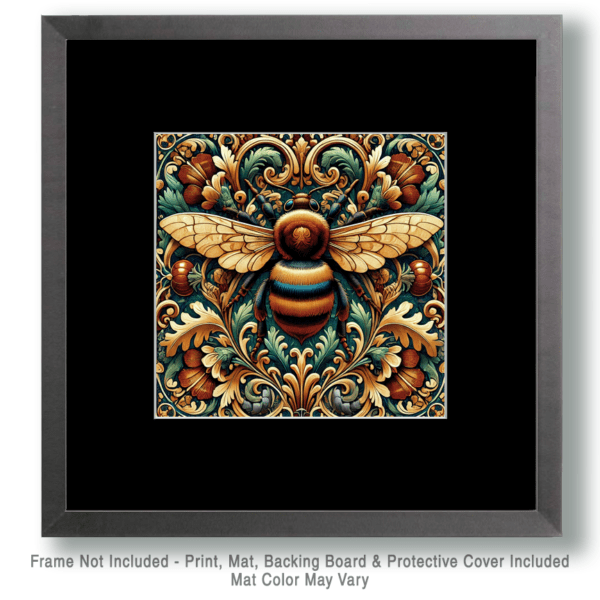 Vintage Art Nouveau Bee Art