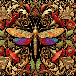 Vintage Art Nouveau Mosquito