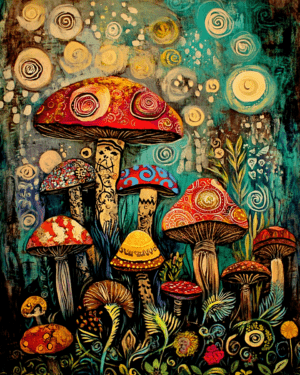 Abstract Shroom Garden