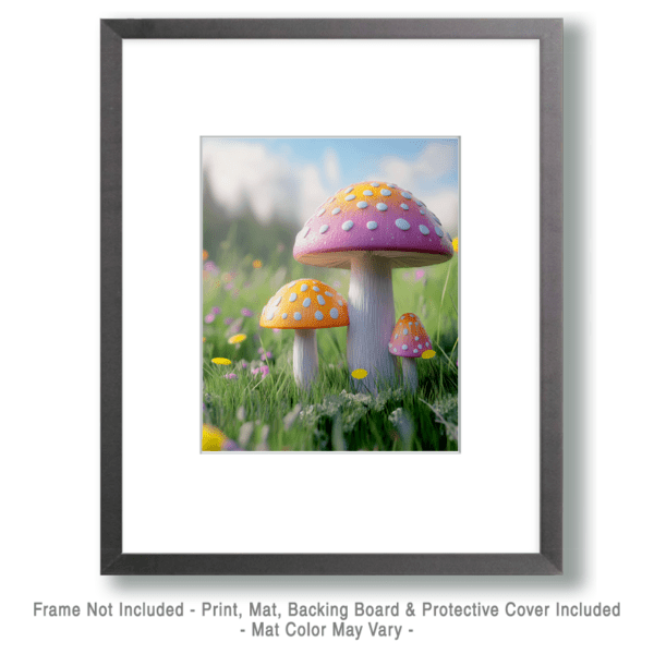 Pastel Mushroom Art