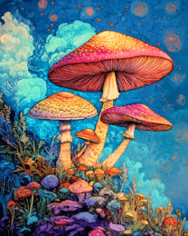 Brightly Colored Shrooms