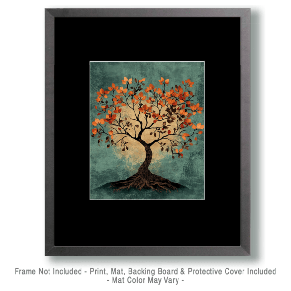 Folk Art Fall Moon Art