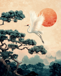 White Crane Ascending