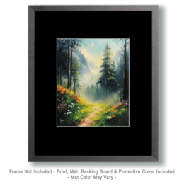 Misty Morning Path Art