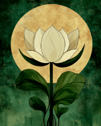 Full Moon Flowering Lotus