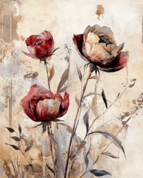 Antique Style Poppy Artwork