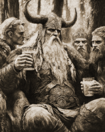 Odin Drinking Mead