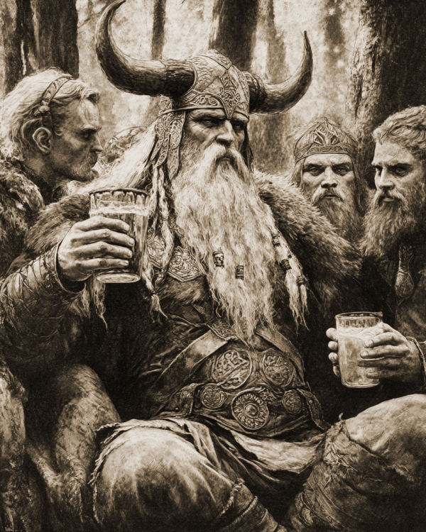 Odin Drinking Mead