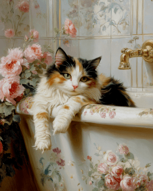 Calico in the Bathtub