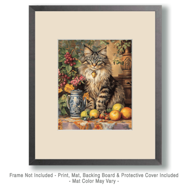 Maine Coon Cat Pose Art