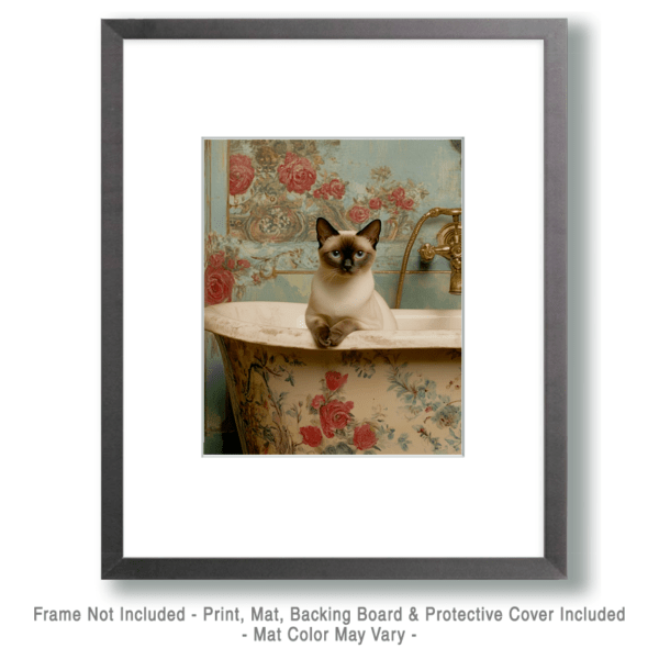 Siamese Painted Bathtub Art