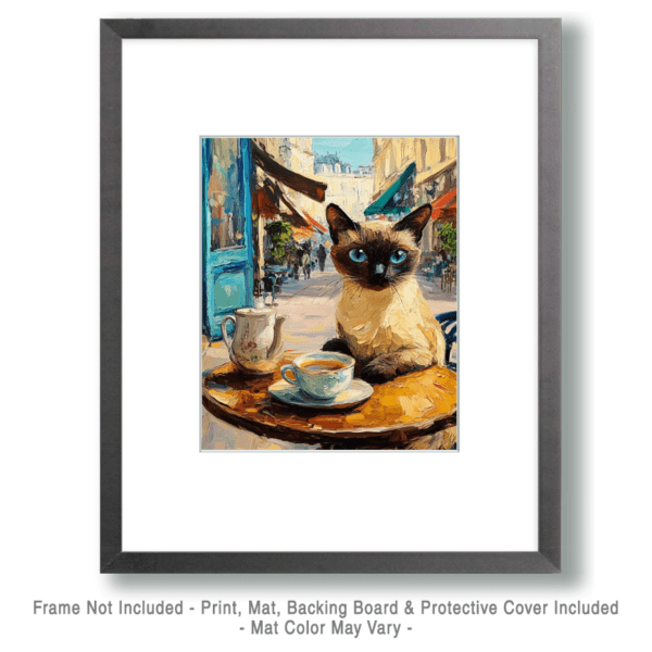 Siamese at a Cafe Art