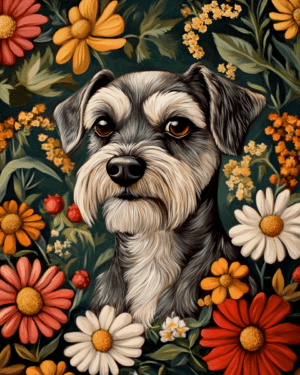 Floral Schnauzer