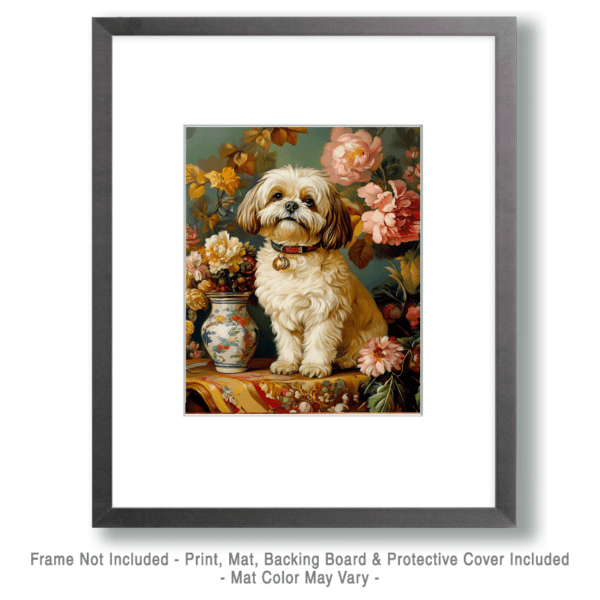 Shih Tzu by Vase Art