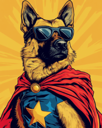 German Shepard Friend and Hero