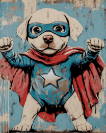 Vintage Labrador Retriever Puppy Hero