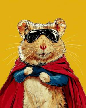 Mouse Hero Ready for the Fight