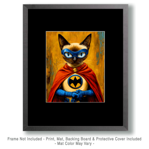 Bat Cat Ready and Waiting Art