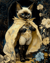 Victorian Siamese Cat Hero