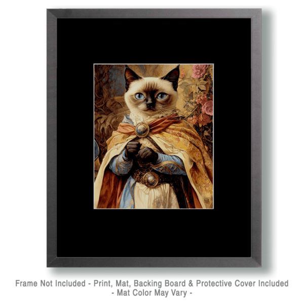 Vintage Siamese Cat Heroine Art